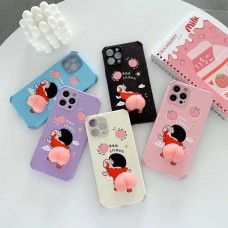 Cute 3D Elastic Squishy Butt Decompress Case For iPhone 7/8 [Black]