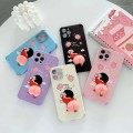 Cute 3D Elastic Squishy Butt Decompress Case For iPhone 12Pro 6.1" [Light Yellow]
