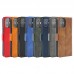 Leather Wallet Case with Side Magnet Button For Samsung S21 [Dark Blue]