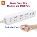 Xiaomi Power Strip 3 Socket With 3 Fast Charging USB Port with AU Plug