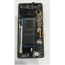 Samsung Galaxy Note 8 LCD and Touch Screen Assembly with frame [Midnight Black][Aftermarket]