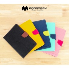 Mercury Goospery Fancy Diary Case For Apple iPad Mini 6 (2021) [Navy / Lime]