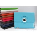 360 Rotate Color Leather Case For iPad Mini 6 [Light Blue]