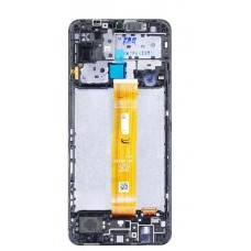 Samsung Galaxy A12S SM-A127 PLS IPS and Touch Screen Assembly with Frame [Black]
