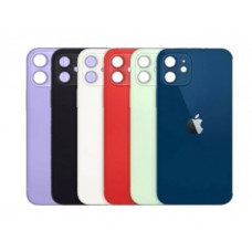 iPhone 12 Mini Back cover Glass with Big Hole [Black] [Aftermarket]