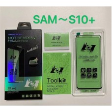 Anti bacterial PMMA 3D Curved Full Cover Screen Protector For Samsung S22 Ceramic Film Anti bacterial PMMA 3D Curved Full Cover Screen Protector For Samsung S22 Ceramic Film