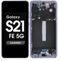 Samsung Galaxy S21 FE OLED and Touch Screen Assembly with frame [Lavender]
