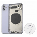 iPhone 11 Housing with Back Glass cover,sim card tray holder slot and side buttons[Purple][Aftermarket]