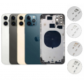 iPhone 12 Pro Housing with Back Glass cover,sim card tray holder slot and side buttons[Graphite][Aftermarket]