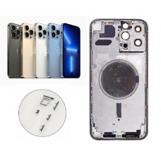 iPhone 13 Pro Housing with Back Glass cover,sim card tray holder slot and side buttons[Graphite][High Quality]