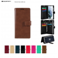 Mercury Goospery Mansoor Diary Case for Samsung Galaxy A73 5G A736 [Brown]