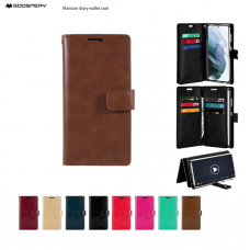 Mercury Goospery Mansoor Diary Case for Samsung Galaxy A73 5G A736 [Brown]