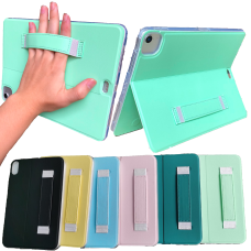 Slim PU Back Cover Case with Stand and Holder for iPad 10.9"/11" [Light Green]