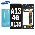 Samsung Galaxy A13 4G A135 LCD and touch screen with frame (Original Service Pack) [Black] GH82-28508A/28653A S-926