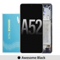 Samsung Galaxy A52 4G 5G A525 A526 OLED and touch Screen with frame (Original Service Pack) [Awesome Black] GH82-25524A/25526A/25754A/25602A