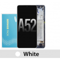 Samsung Galaxy A52 4G 5G A525 A526 OLED and touch Screen with frame (Original Service Pack) [Awesome White] GH82-25524D/25526D/25754D/25602D