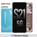 Samsung Galaxy S21 5G G991 Display and Touch screen (Original Service Pack) with frame [Phantom Violet] GH82-24544B/24545B