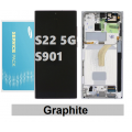 Samsung Galaxy S22 5G S901 Display and Touch screen (Original Service Pack) with Frame [Graphite Gray] GH82-27520E