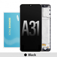 Samsung Galaxy A31 A315F OLED and touch screen with frame (Original Service Pack) [Black] GH82-22905A/22761A/24455A/24406A