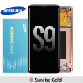 Samsung Galaxy S9 G960F OLED and Touch screen (Original Service Pack) with Frame [Gold] GH97-21696E/21697E/21724E