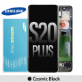 Samsung Galaxy S20 Plus G985/G986 OLED and touch screen with frame (Original Service Pack) with Frame[Black] GH82-31441A/31442A