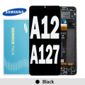 Samsung Galaxy A12 A127 OLED and touch screen (Original Service Pack) with Frame [Black] GH82-26485A/26486A S-925
