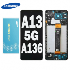 Samsung Galaxy A13 5G A136 OLED and touch screen (Original Service Pack) with Frame [Black] GH82-29077A S-927