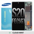 Samsung Galaxy S20 FE 4G 5G G780 G781 OLED and touch screen (Original Service Pack) [Cloud Mint Green] GH82-24214D/24215D
