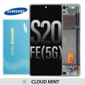 Samsung Galaxy S20 FE 4G 5G G780 G781 OLED and touch screen (Original Service Pack) [Cloud Mint Green] GH82-24214D/24215D/24220D/24219D/31328D/31329D
