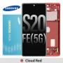 Samsung Galaxy S20 FE G780 G781 OLED Display screen (Service Pack) [Cloud Red] GH82-24214E/24215E