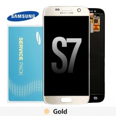 Samsung Galaxy S7 G930 OLED touch screen (Original Service Pack) [Gold] No Frame GH97-18523C/18757C/18761C