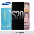 Samsung Galaxy S20 G980 G981 OLED and touch screen with frame (Original Service Pack) [Pink] GH82-22131C/22123C