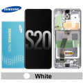 Samsung Galaxy S20 G980 G981 OLED and touch screen with frame (Original Service Pack) [White] GH82-22131B/22123B