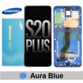 Samsung Galaxy S20 Plus G985 G986 OLED and touch screen with frame (Original Service Pack) [Aura Blue] GH82-22134H/22145H