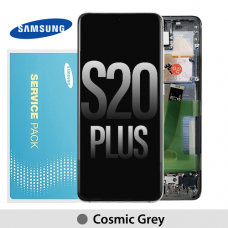 Samsung Galaxy S20 Plus G985 G986 OLED and touch screen with frame (Original Service Pack) [Gray] GH82-31441E/31442E