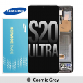 Samsung Galaxy S20 Ultra G988 OLED and touch screen with frame (Original Service Pack) [Gray] GH82-26032B/26033B