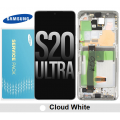 Samsung Galaxy S20 Ultra G988 OLED and touch screen with frame (Original Service Pack) [White] GH82-26032C/26033C