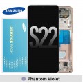 Samsung Galaxy S22 S901 OLED and Touch screen with frame (Original Service Pack) [Violet] GH82-27520F/27521F