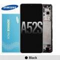 Samsung Galaxy SM-A528 A52s 5G LCD touch screen with frame (Original Service Pack) [Awesome Black] GH82-26861A/26863A/26909A/26910A