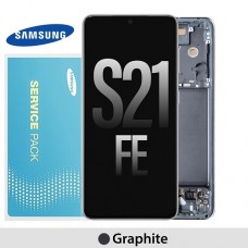 Samsung Galaxy SM-G990 S21 FE OLED touch screen with frame (Original Service Pack) [White] GH82-26414B/26420B/26590B