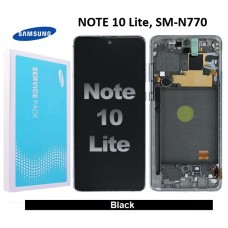 Samsung Galaxy SM-N770 NOTE 10 Lite LCD touch screen with frame (Original Service Pack) [Black] GH82-22055A/22193A/22194A/22192A