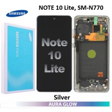 Samsung Galaxy SM-N770 NOTE 10 Lite LCD touch screen with frame (Original Service Pack) [Glow/Silver] GH82-22055B/22193B/22194B/22192B