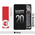 Huawei Mate 20 LCD touch screen (Original Service Pack) with Battery and Frame[Black] 02352ETG
