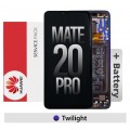 Huawei Mate 20 Pro OLED Display and touch screen (Original Service Pack) with Battery and Frame [TWILIGHT/PURPLE] 02352GGC