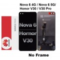 Huawei Nova 6 4G/5G / Honor V30 / V30 Pro LCD touch screen (Original Service Pack)(NF) [Black] H-157
