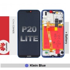 Huawei P20 Lite LCD touch screen (Original Service Pack) with Frame and Battery [KLEIN BLUE] 02352CCK/02351VUV/02351XUA