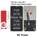 Huawei P30 Lite / Nova 4E / P30 Lite New Edition (2020) LCD touch screen (Original Service Pack)(NF) [Black] H-154