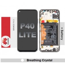 Huawei P40 Lite LCD touch screen (Original Service Pack) with Frame and Battery [BREATHING CRYSTAL] 02353KFV