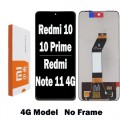 Xiaomi Redmi 10 / 10 Prime / Redmi Note 11 4G LCD and touch screen (Original Service Pack)(NF) [Black] X-280