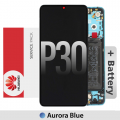 Huawei P30 LCD touch screen with frame (Original Service Pack) [Blue] 02352NLN 02354HRH
